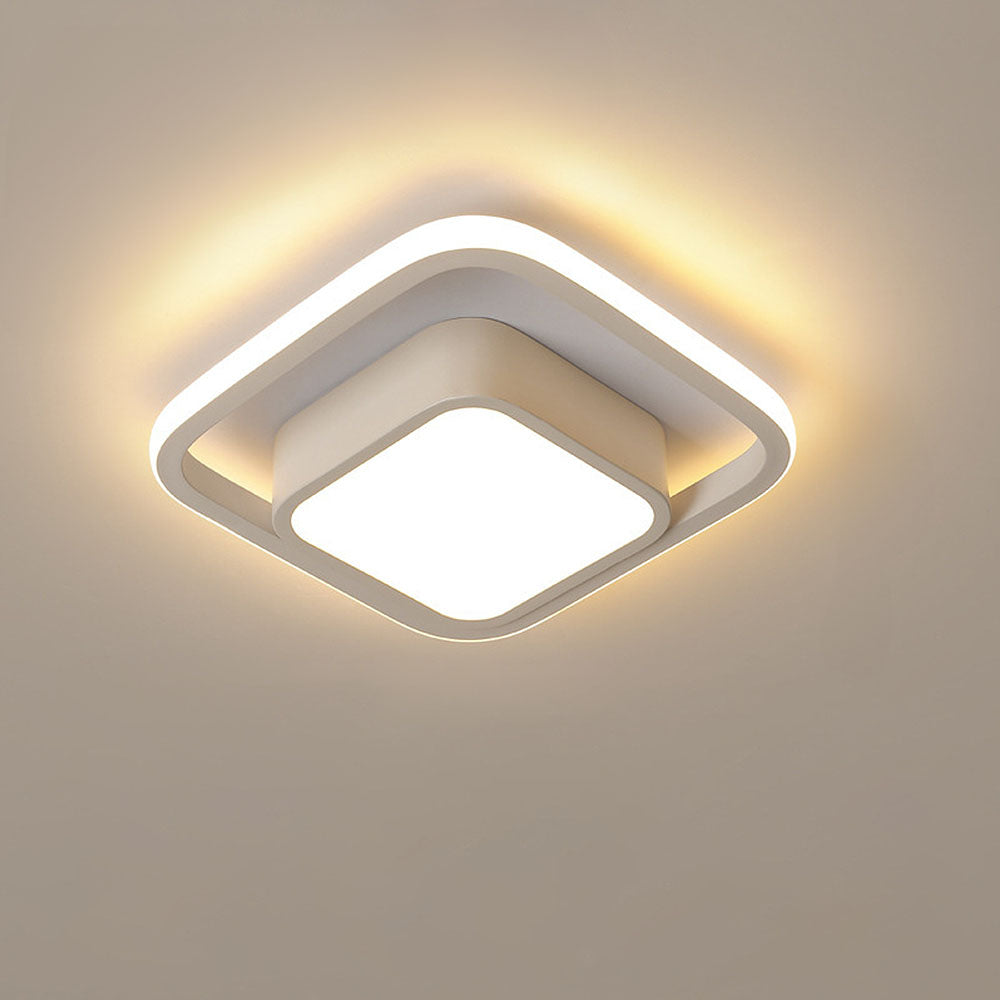 Moderne Minimalistische Halo Duo Plafondlamp Saaie Ruimte