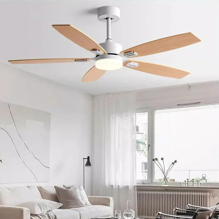 Moderne Plafondventilator Met Led Lamp En Afstandsbediening