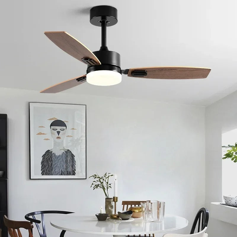 Moderne Plafondventilator Met Led Lamp En Afstandsbediening