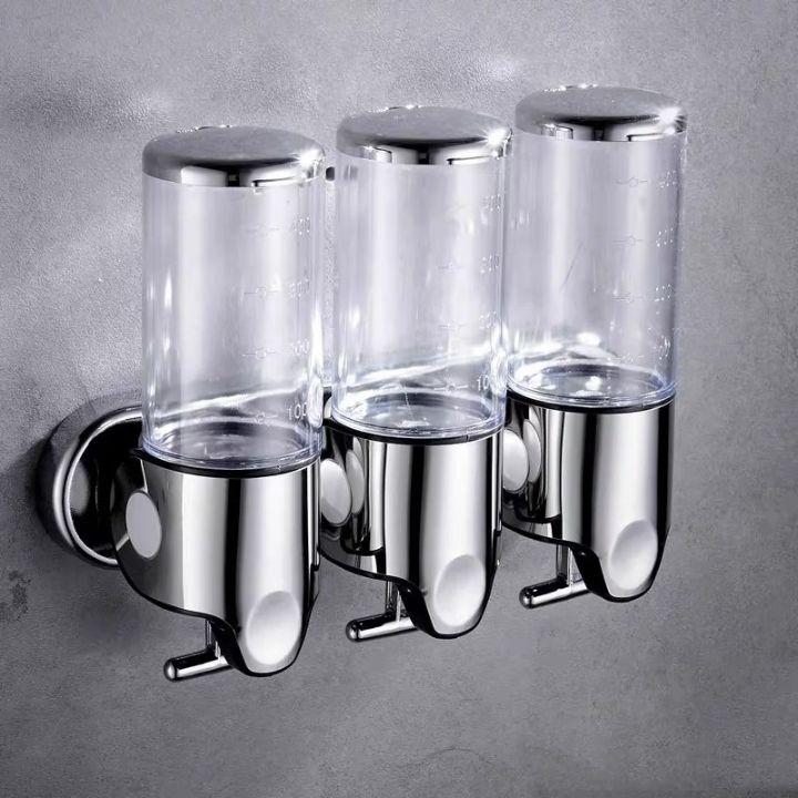 Muurbevestigde Moderne Zeepdispensers Voor Luxe Badkamers Transparant 3 stuks