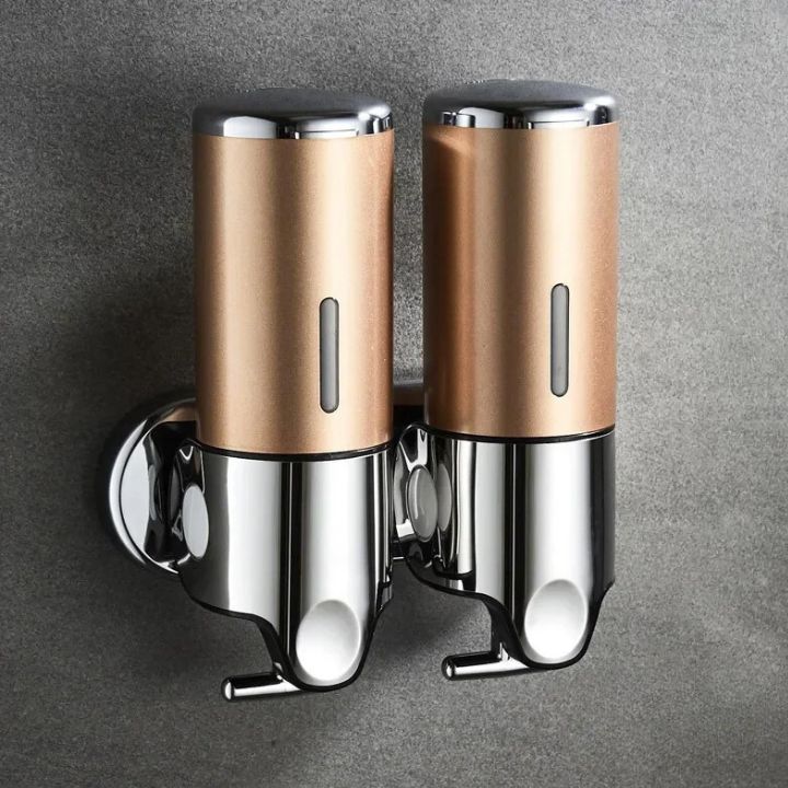 Muurbevestigde Moderne Zeepdispensers Voor Luxe Badkamers Goud 2 stuks