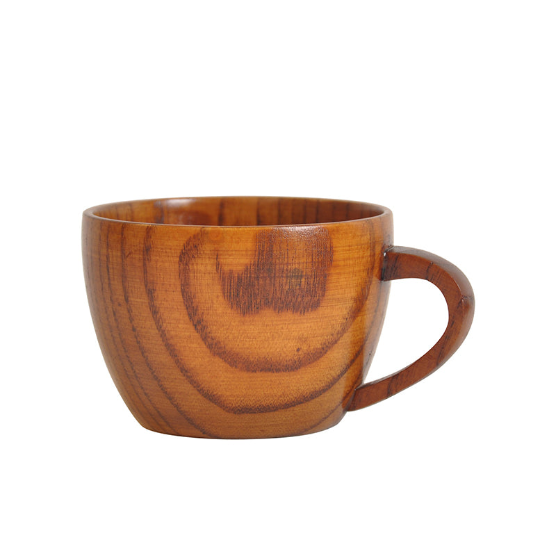 Natuurlijke Houten Theekop Met Handvat Set Van 2 Stuks