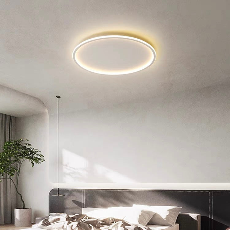 Plafondlamp Met LED Modern Rond Design Scandinavisch Wit D30cm*H5cm Warm licht