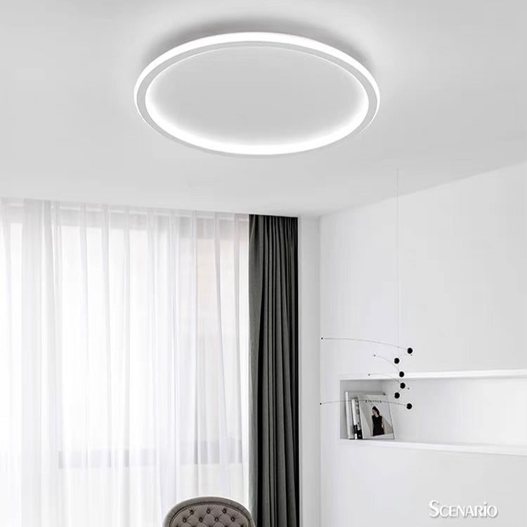 Plafondlamp Met LED Modern Rond Design Scandinavisch Wit D40cm*H5cm