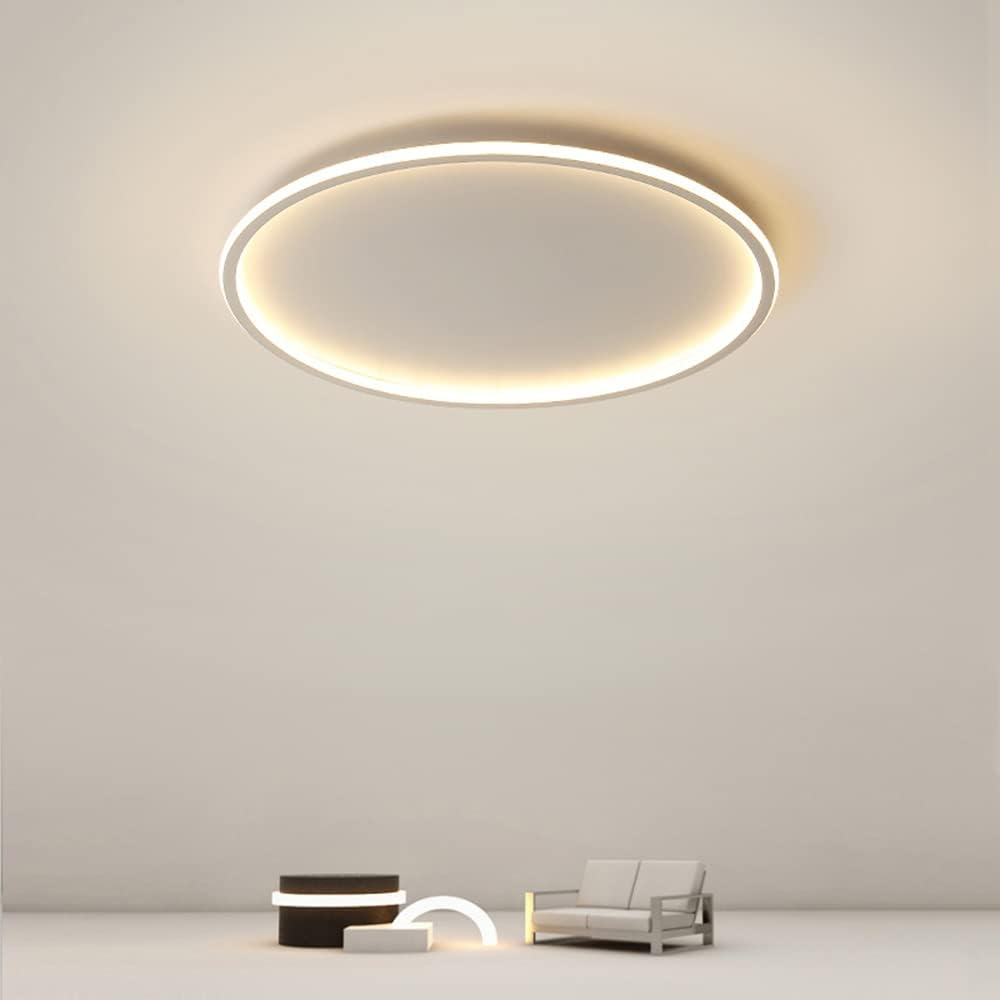 Plafondlamp Met LED Modern Rond Design Scandinavisch Wit Warm licht