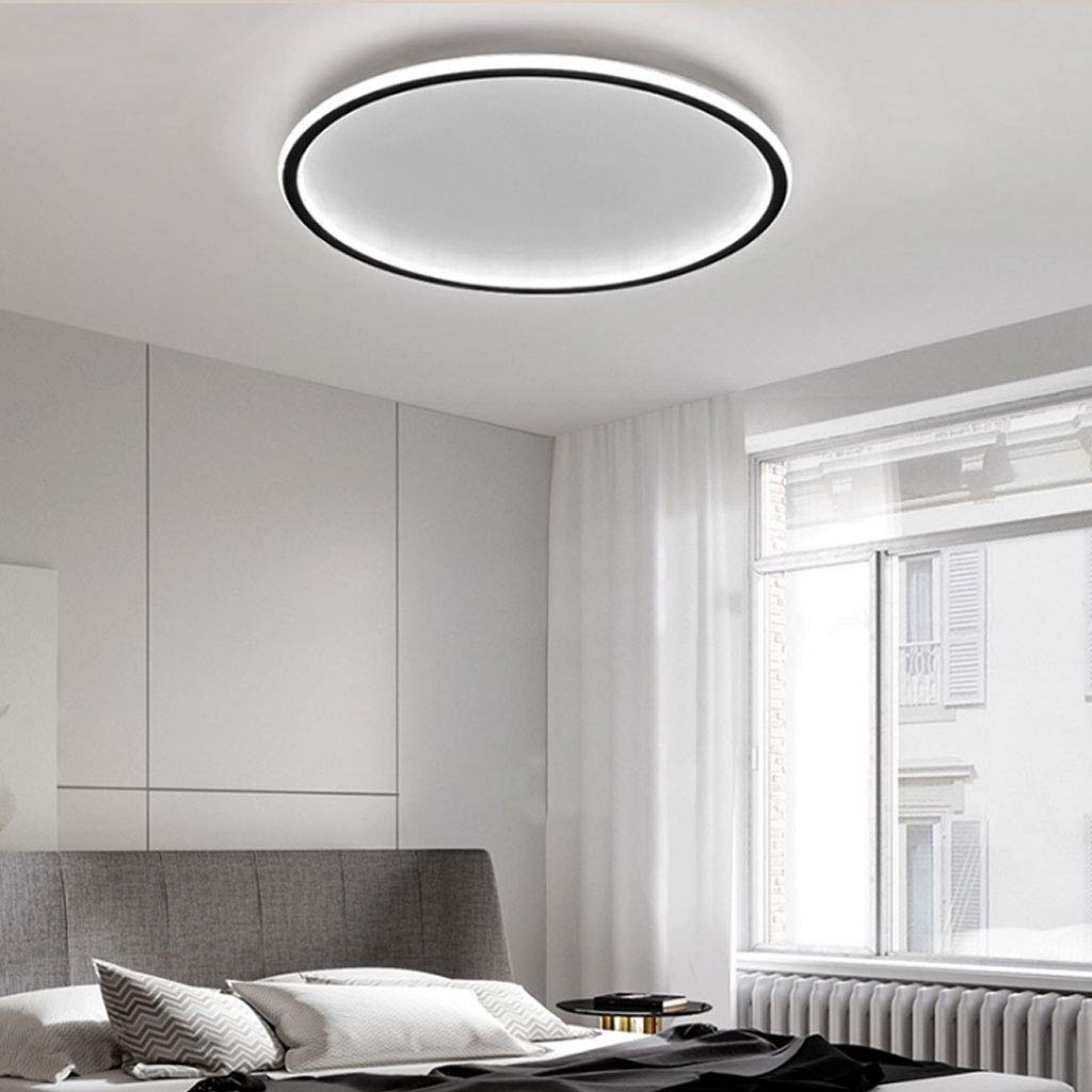 Plafondlamp Met LED Modern Rond Design Scandinavisch Zwart D40cm*H5cm