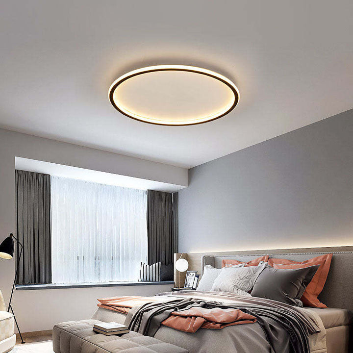 Plafondlamp Met LED Modern Rond Design Scandinavisch Zwart D40cm*H5cm Warm licht