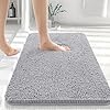 Pluche Luxe Badmat Voor Comfort En Elegantie In Badkamer Grijs