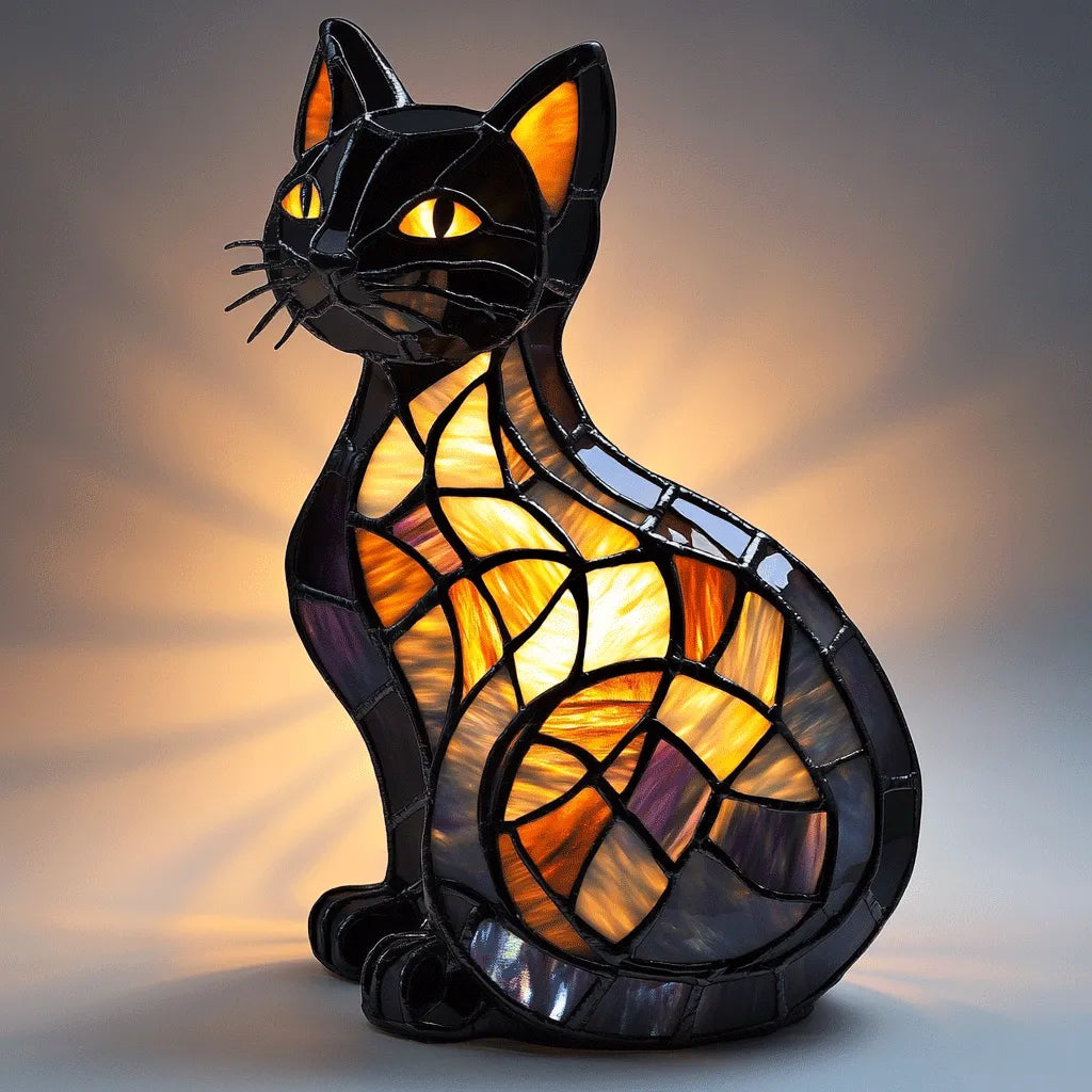 Schattige Kat Nachtlamp Voor Sfeervol Warm Licht Zacht