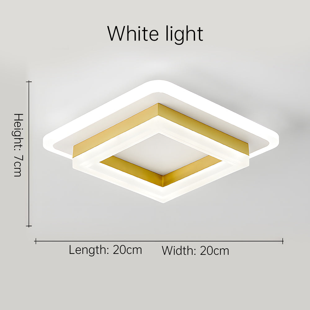 Vierkante LED Plafondlampen Hal en Woonruimtes Verlichting