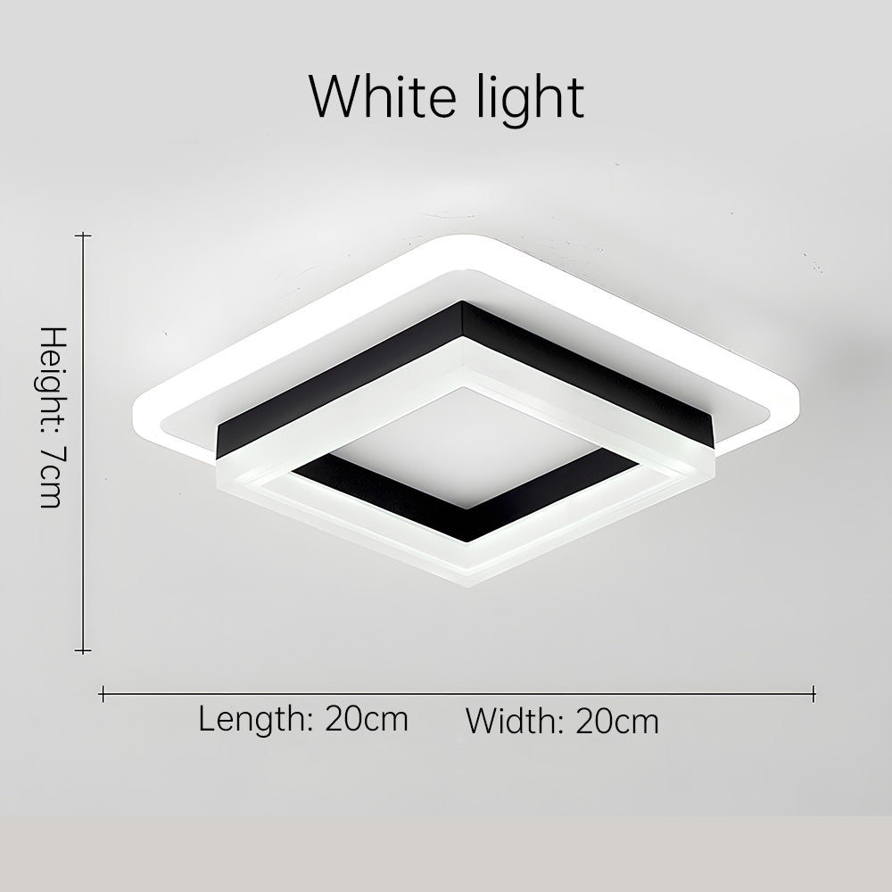Vierkante LED Plafondlampen Hal en Woonruimtes Verlichting