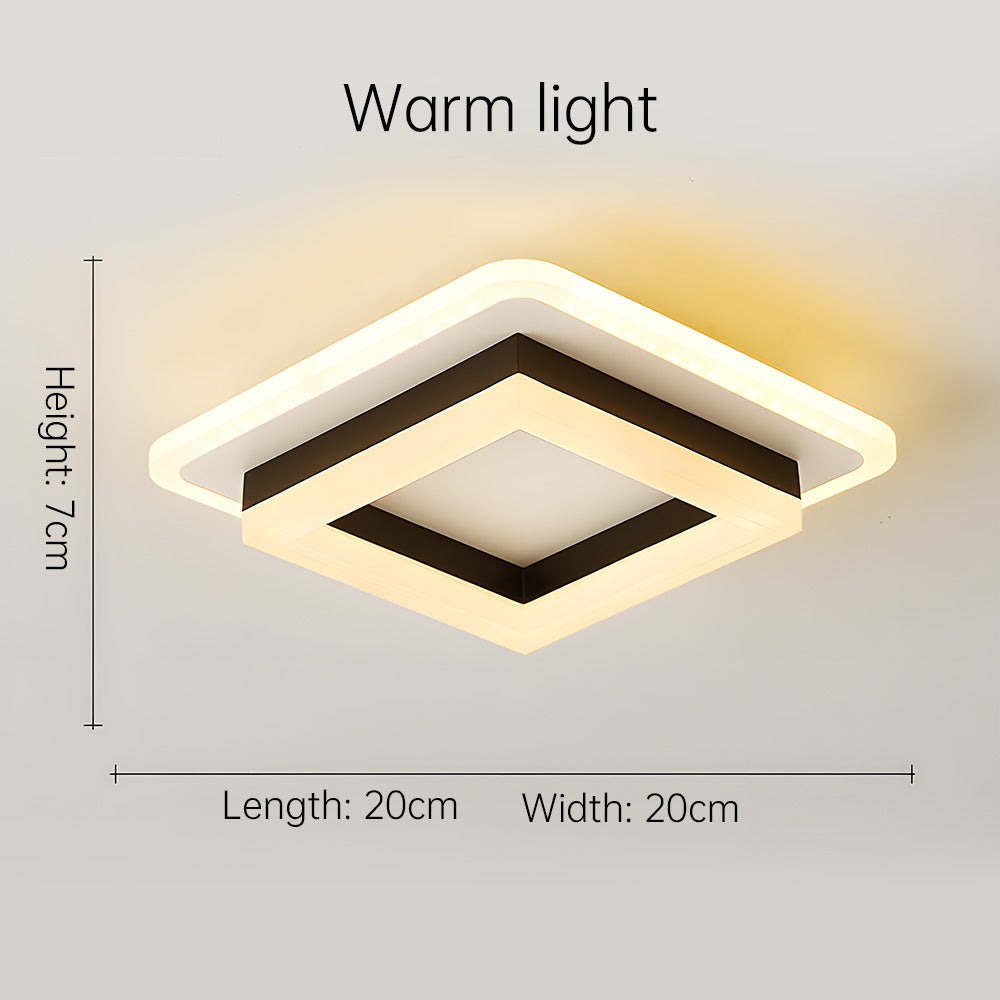Vierkante LED Plafondlampen Hal en Woonruimtes Verlichting
