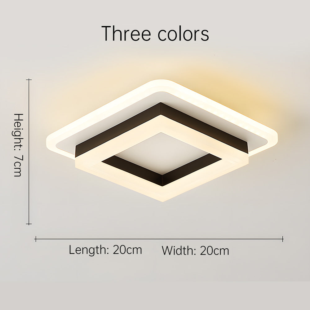 Vierkante LED Plafondlampen Hal en Woonruimtes Verlichting