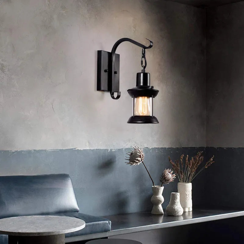 Vintage Industrieel Binnen Wandlamp MetaalOliebrons Warmte