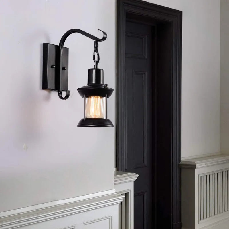 Vintage Industrieel Binnen Wandlamp MetaalOliebrons Warmte