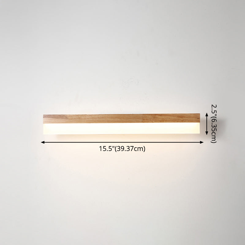 Wandlamp Badkamer Houten LED Wandlampen Acryl Schaduw