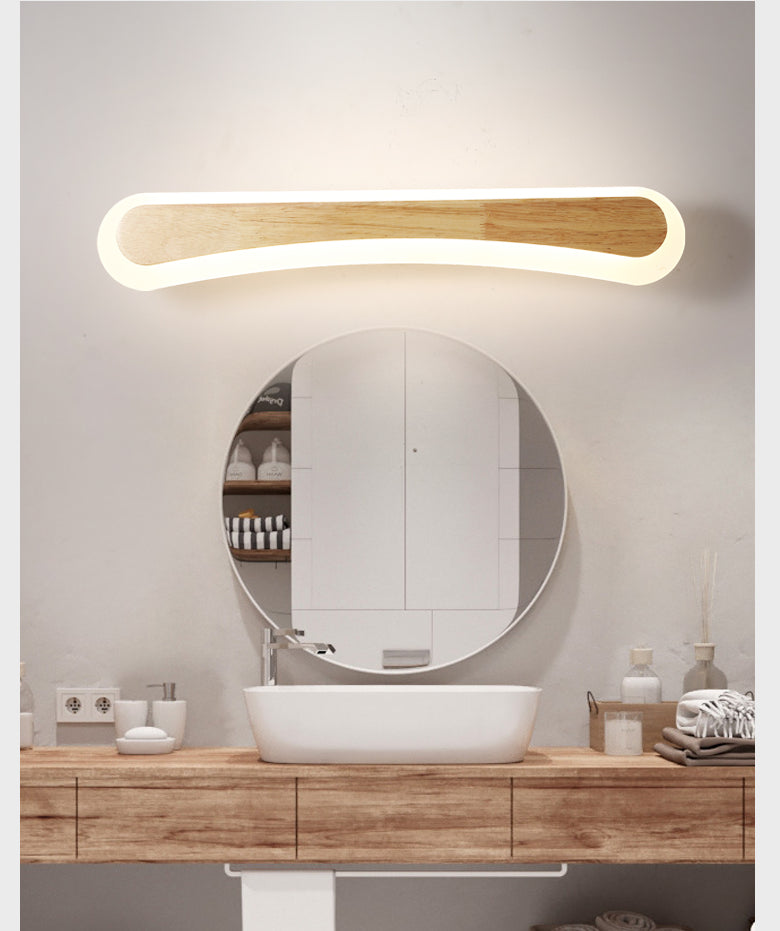 Wandlamp Badkamer Houten LED Wandlampen Acryl Schaduw