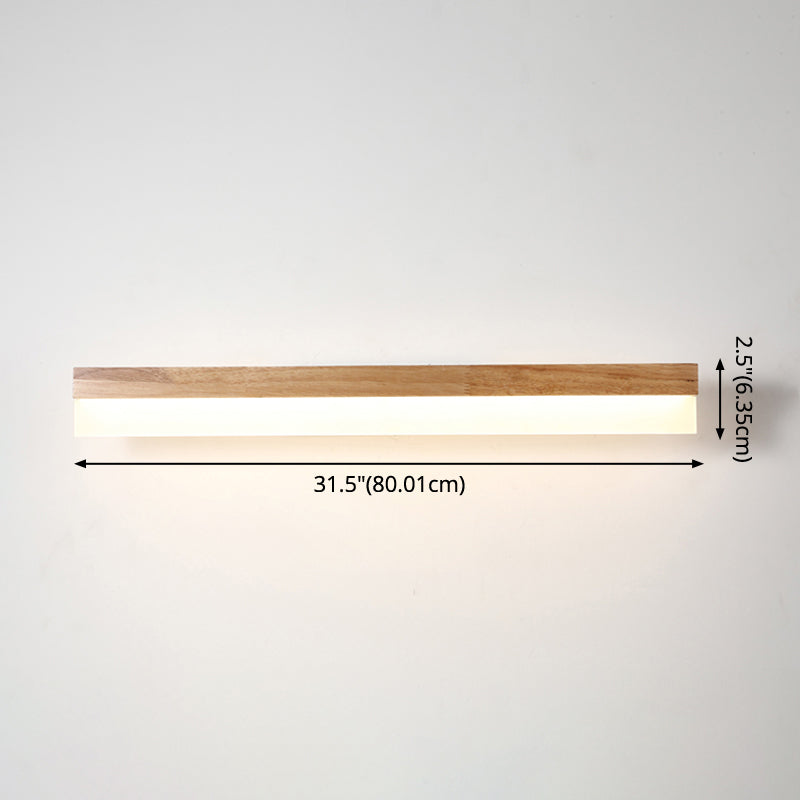 Wandlamp Badkamer Houten LED Wandlampen Acryl Schaduw