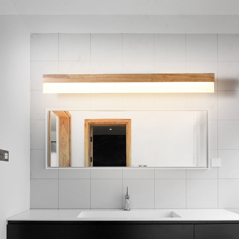 Wandlamp Badkamer Houten LED Wandlampen Acryl Schaduw