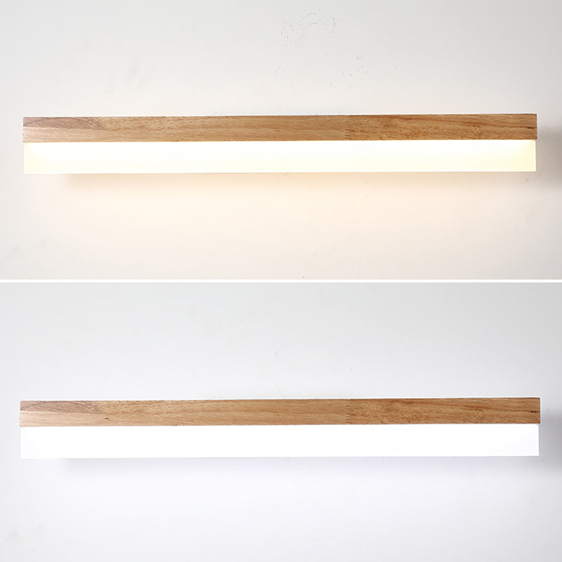Wandlamp Badkamer Houten LED Wandlampen Acryl Schaduw
