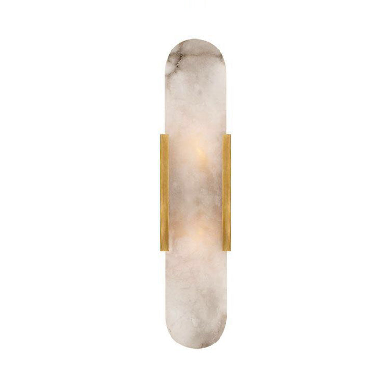 Wandlamp Koloniaal 2 Lampen Flush Mount Goud Zwart Marmeren