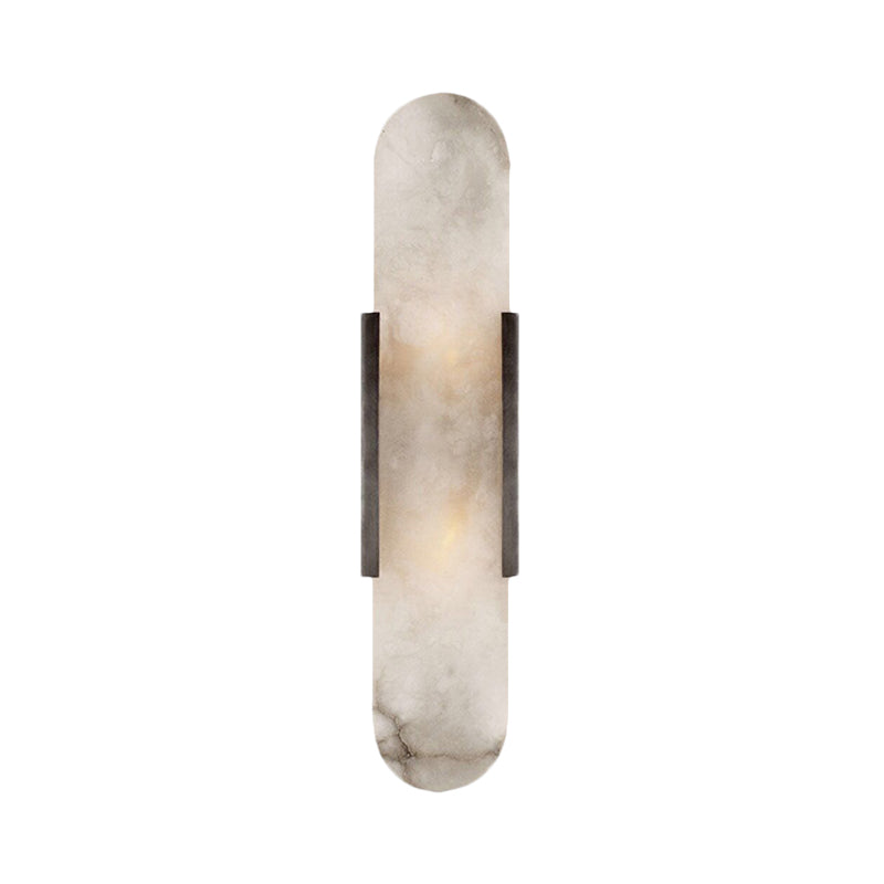 Wandlamp Koloniaal 2 Lampen Flush Mount Goud Zwart Marmeren