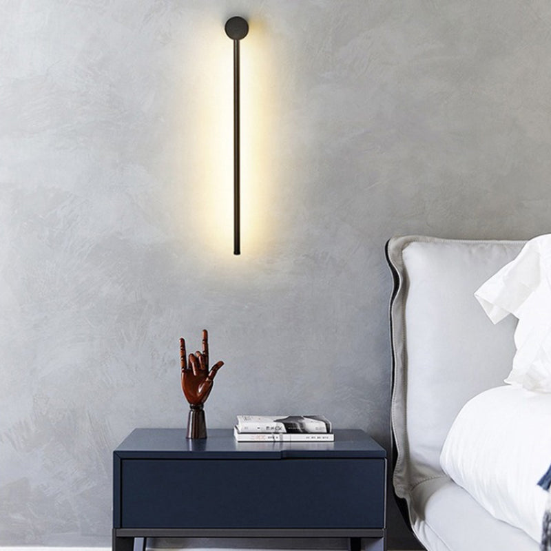 Wandlamp LED Metalen Woonkamer Slanke Buiskap Verlichting Zwart