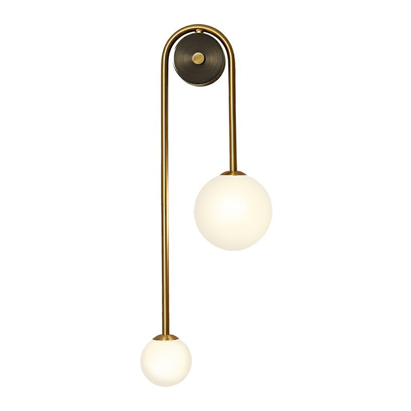 Wandverlichting Messing Boog Postmodern 2-Kops Wandlamp