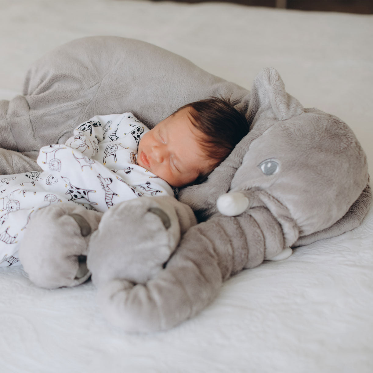 Zachte Olifant Knuffelkussen Voor Baby's En Kinderen