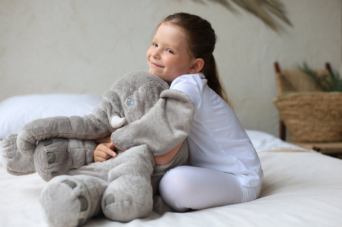 Zachte Olifant Knuffelkussen Voor Baby's En Kinderen