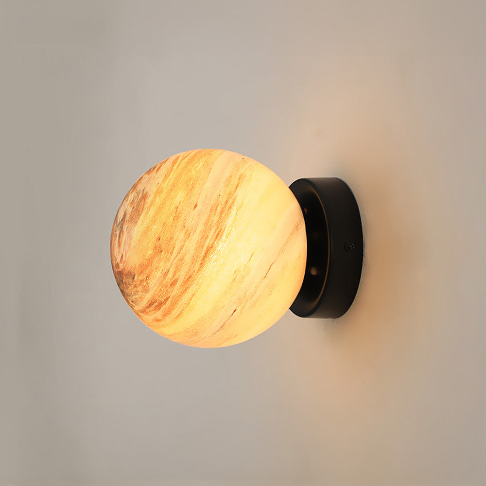 Planet Glass Moderne Plafondlamp Voor Slaapkamer