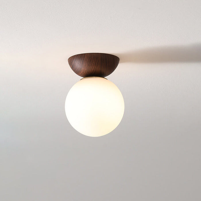 Plafondlamp In Japanse Stijl Voor Elegante Verlichting Plafondlamp Walnoot
