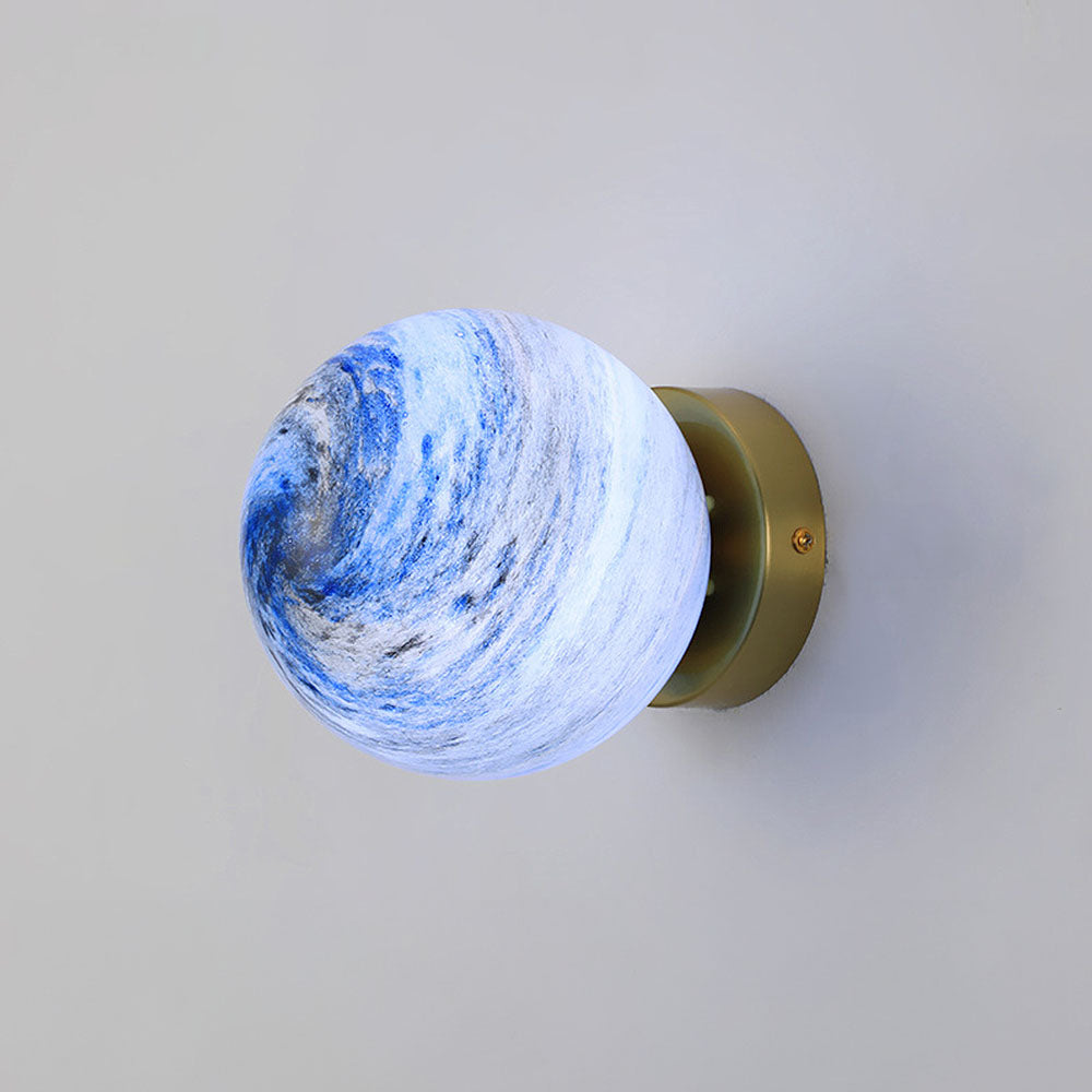 Planet Glass Moderne Plafondlamp Voor Slaapkamer