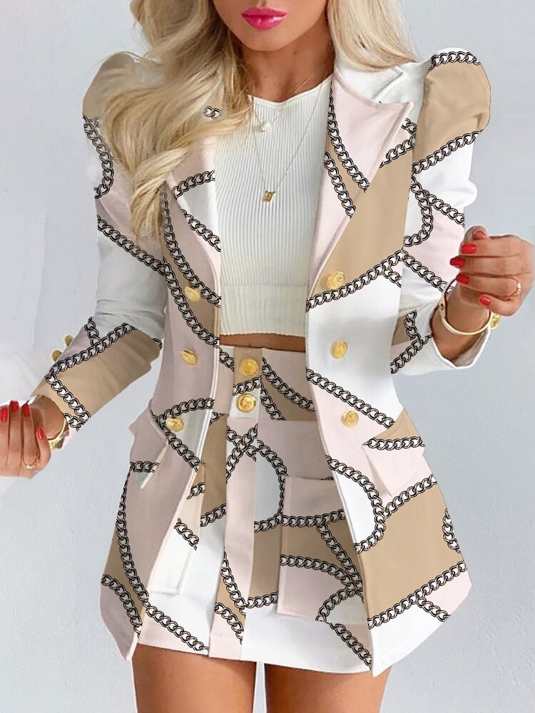 Marcelli 2-Delige set | Blazer + Rok