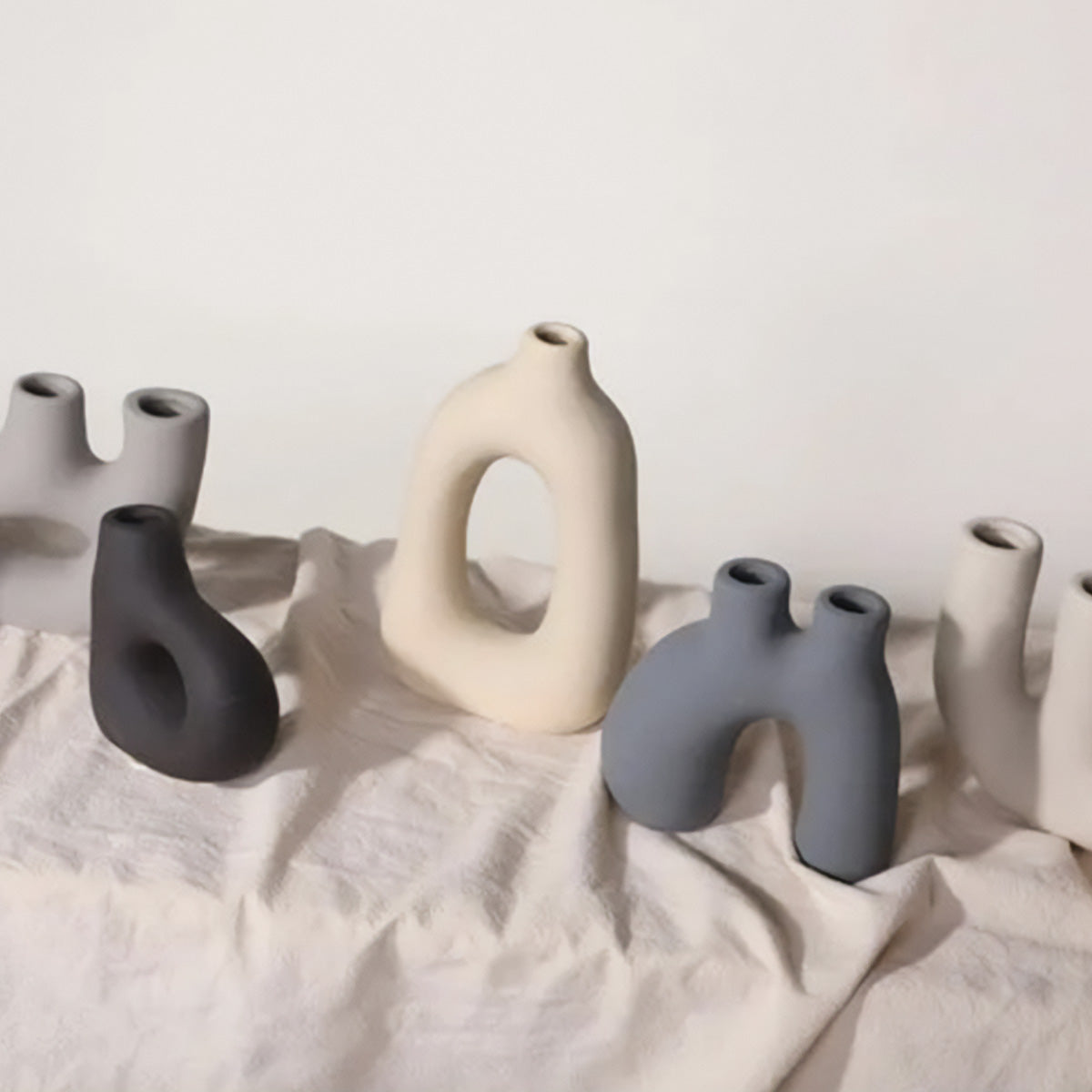 Frosted Vase Collectie - Keramische Vaas, Nieuwe Klassieke / Post-Modern Stijl, Thuis Kantoor Decoratie