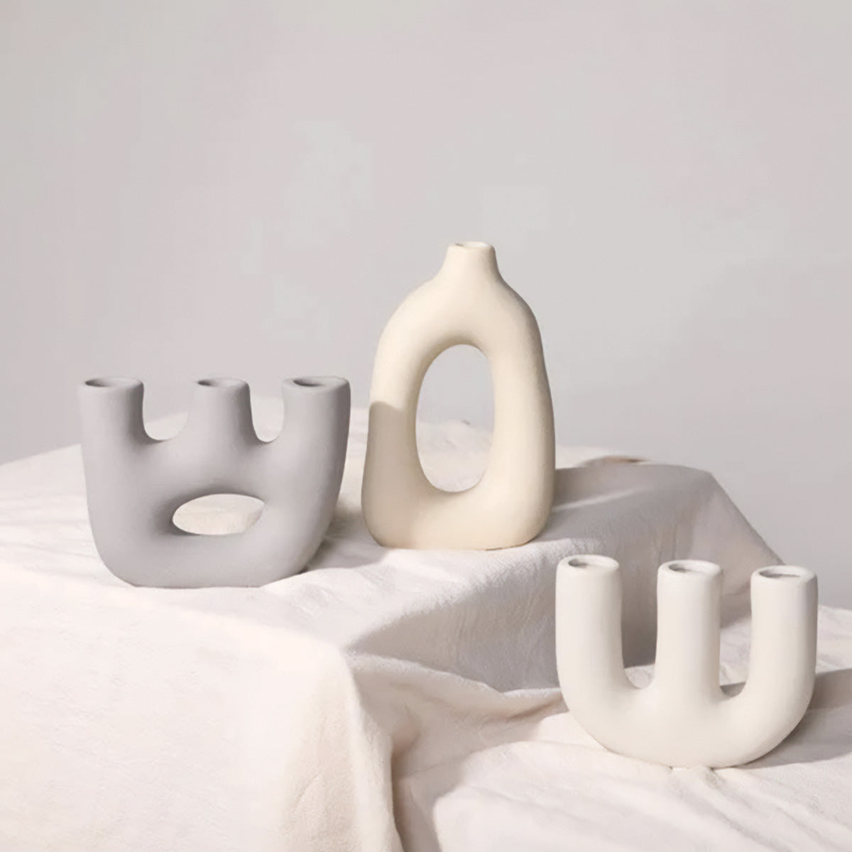Frosted Vase Collectie - Keramische Vaas, Nieuwe Klassieke / Post-Modern Stijl, Thuis Kantoor Decoratie