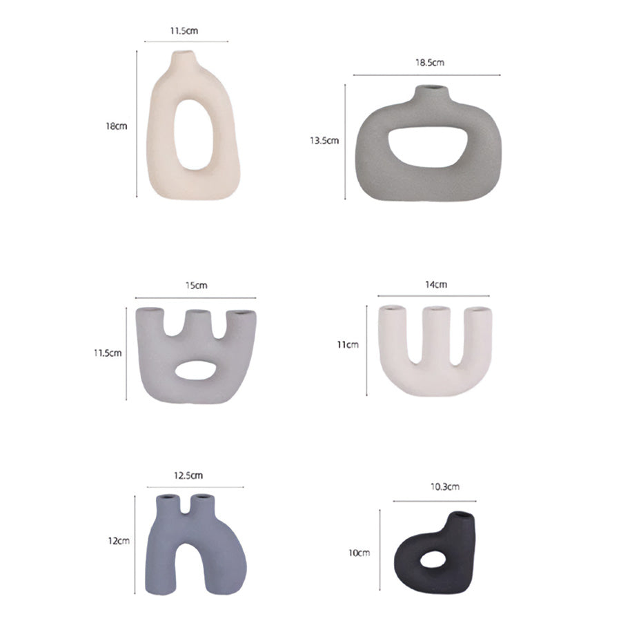 Frosted Vase Collectie - Keramische Vaas, Nieuwe Klassieke / Post-Modern Stijl, Thuis Kantoor Decoratie