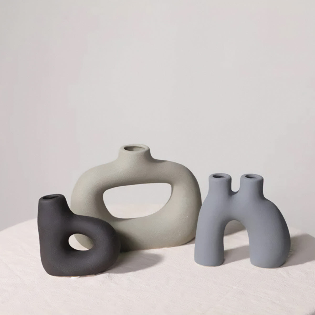 Frosted Vase Collectie - Keramische Vaas, Nieuwe Klassieke / Post-Modern Stijl, Thuis Kantoor Decoratie