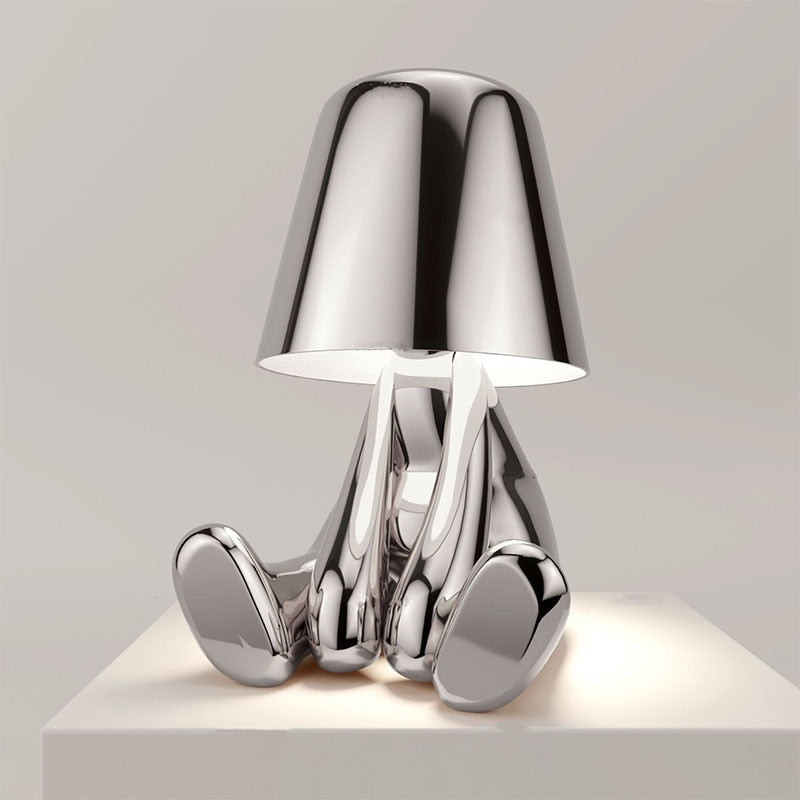 Misterlamp - Unique Tafellamp wireless lamp SEREIN Ontspannend Zilver