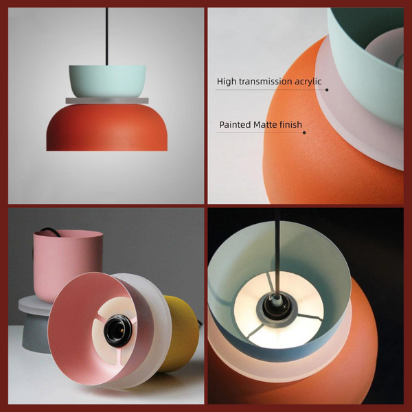 Scandinavische Macaron Hanglamp Van Hoogwaardige Materialen