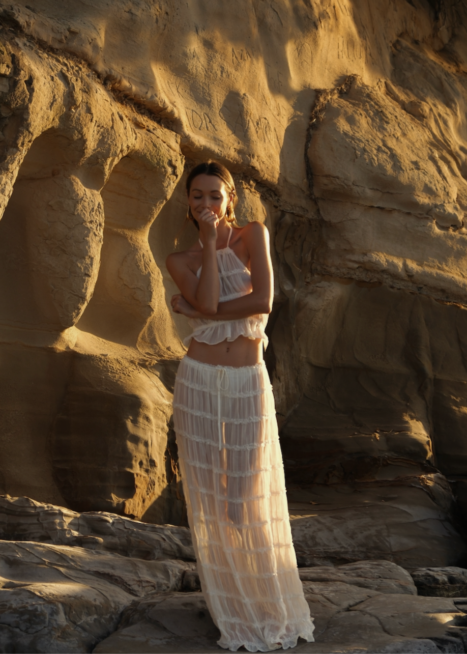 Sahara Set Vintage Geïnspireerde Zomer Outfit Voor Vrouwen