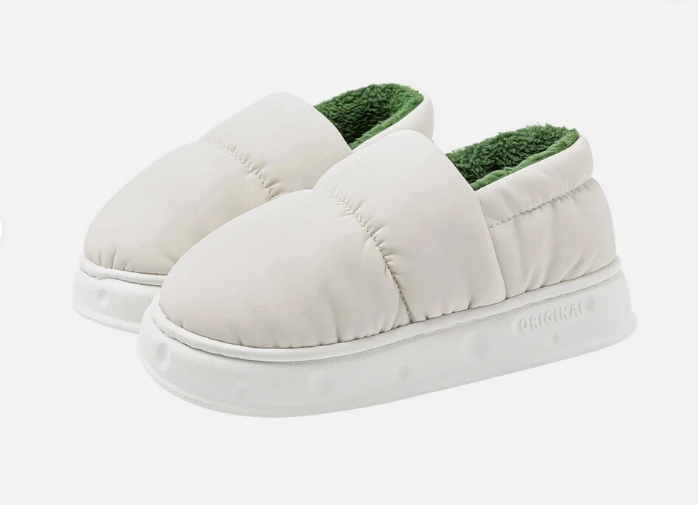 Dames Huisschoenen – Gezellige Antislip Pantoffels en Sloffen voor Binnen Wit