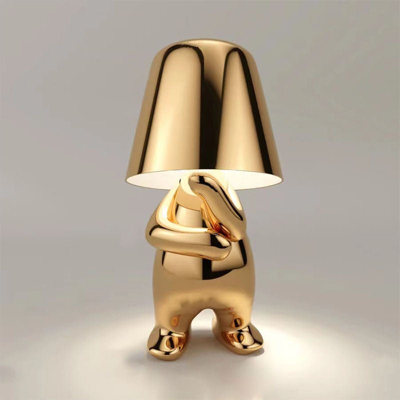 Misterlamp - Unique Tafellamp wireless lamp SEREIN Denken in Goud