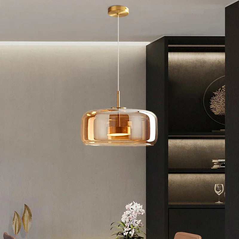 Glazen Koepelkroonluchter Moderne Kamer Verlichting