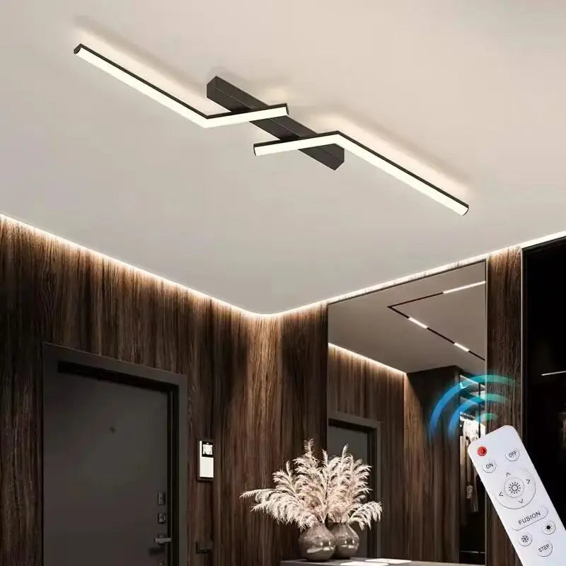 Plafondlamp Met LEDlijn Voor Modern En Efficiënt Licht Traploos dimmen - met afstandsbediening