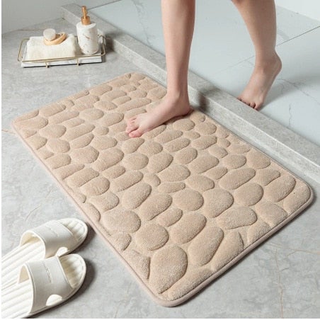 Stone Absorbmat 1+1 Gratis Natte Vloer Badkamer Douchemat Khaki 1+1 Gratis