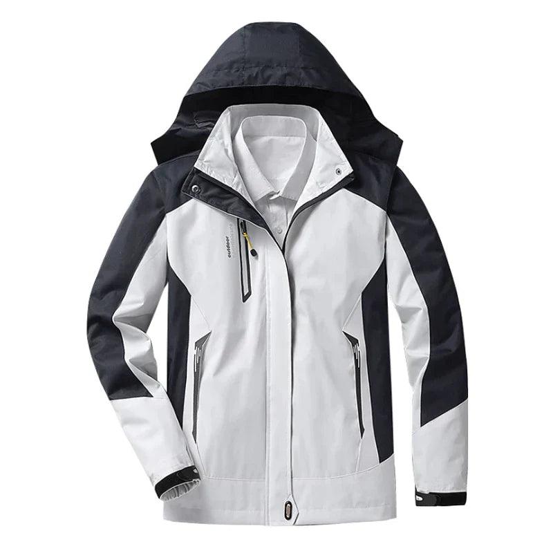 Dames Regenjas met Capuchon - Waterdicht en Warm Gevoerd Beige
