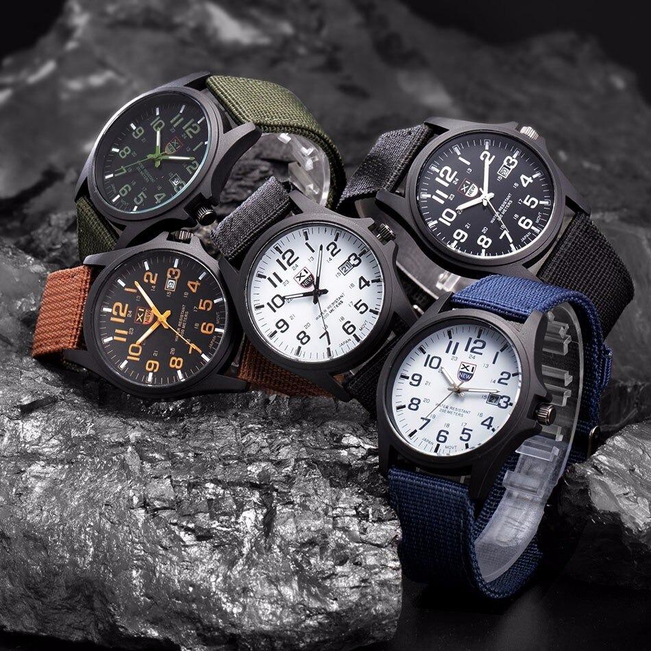 Tactisch Legerhorloge Voor Avonturiers Militaire Stijl