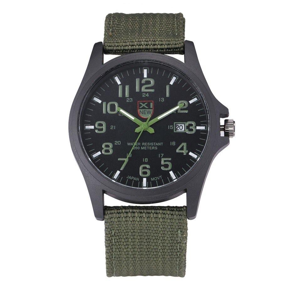 Tactisch Legerhorloge Voor Avonturiers Militaire Stijl
