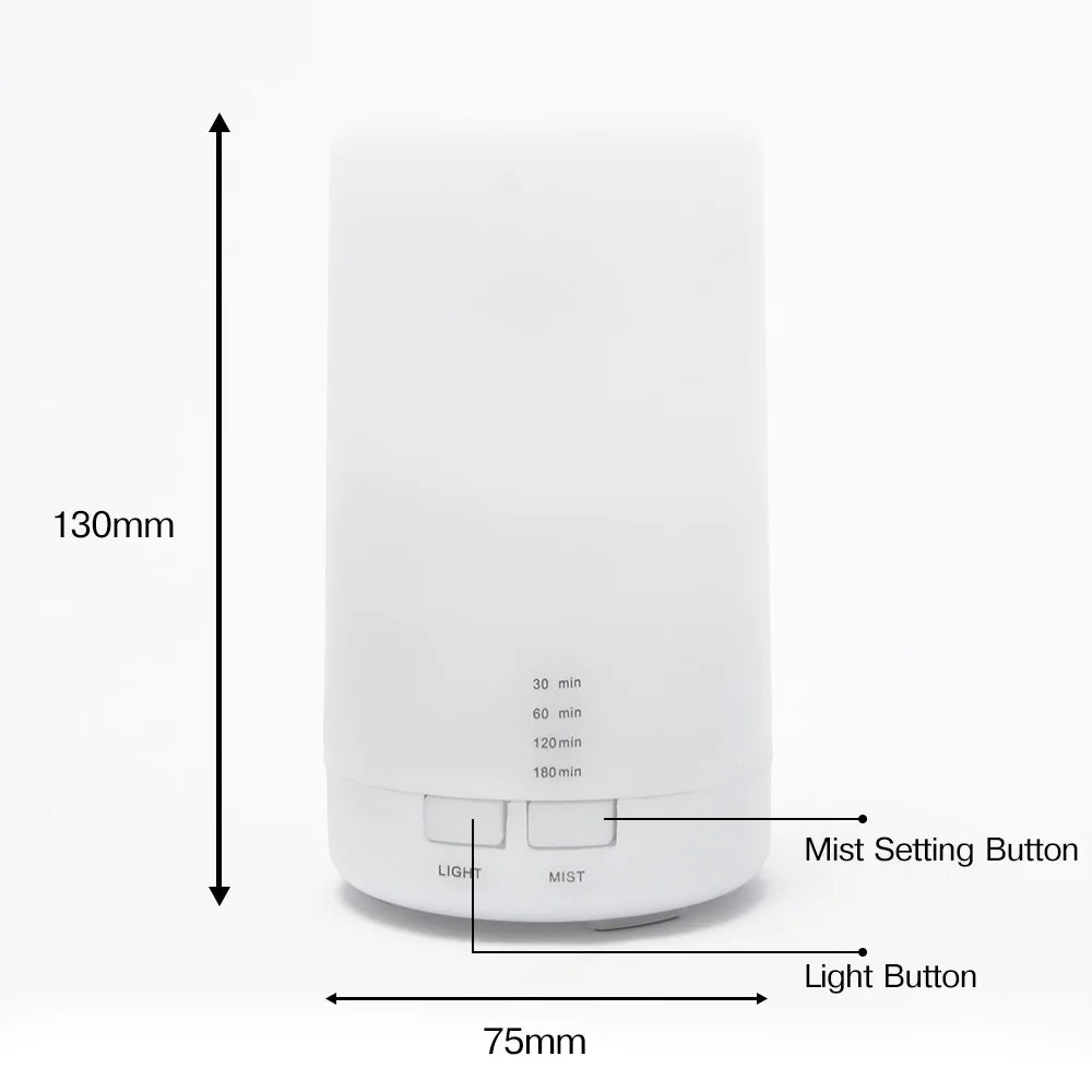 Ultrasonische Luchtbevochtiger en Aroma Diffuser Compact Stil